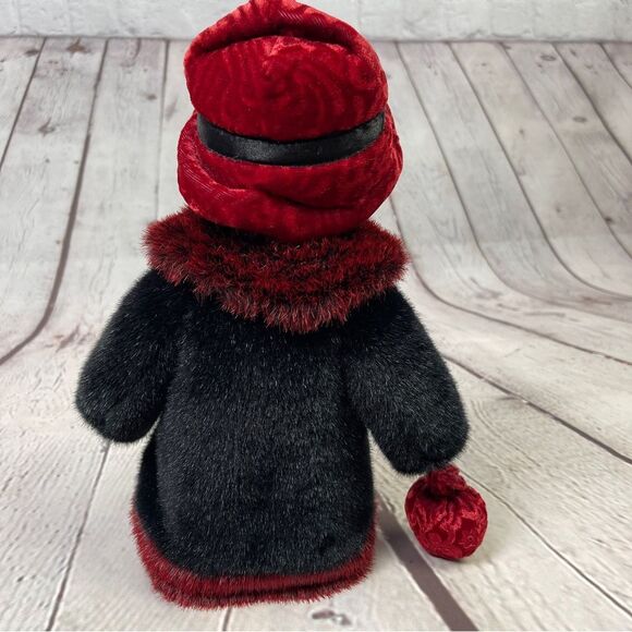 RUSS Berrie Larisa standing plush teddy bear with winter coat and hat, 12" tall - Picture 6 of 12